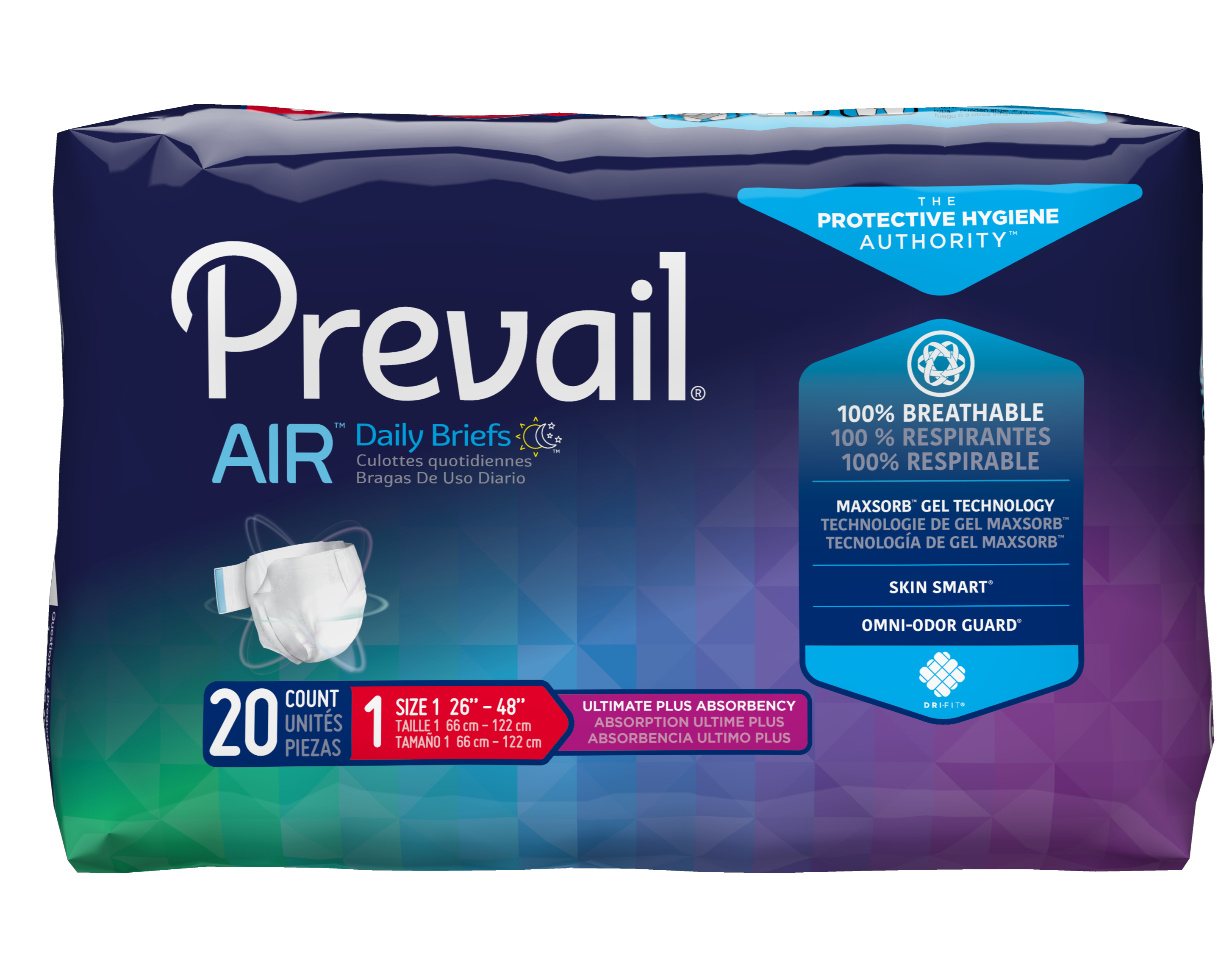 Prevail For Women Daily Disposable Underwear Female Large, Maximum